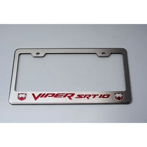 ACC Plate Frame Red C-Fiber 'Viper SRT 10' Inlay+Fangs fits 2003-07 Dodge Viper - Bild 1 von 4