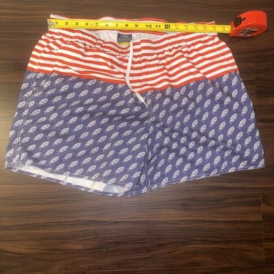 Bañador de playa AFCO rojo blanco azul bandera americana XL hombres pesca navegación de colección Foto 1 de 4