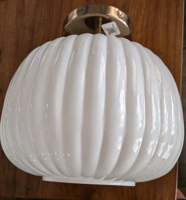 POTTERY BARN TEEN Bailey Recycled Glass Flush Mount-DEFECT - Image 1 of 4