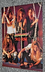 SKID ROW band A3 glossy ORIGINAL magazine music ART poster - Picture 1 of 1