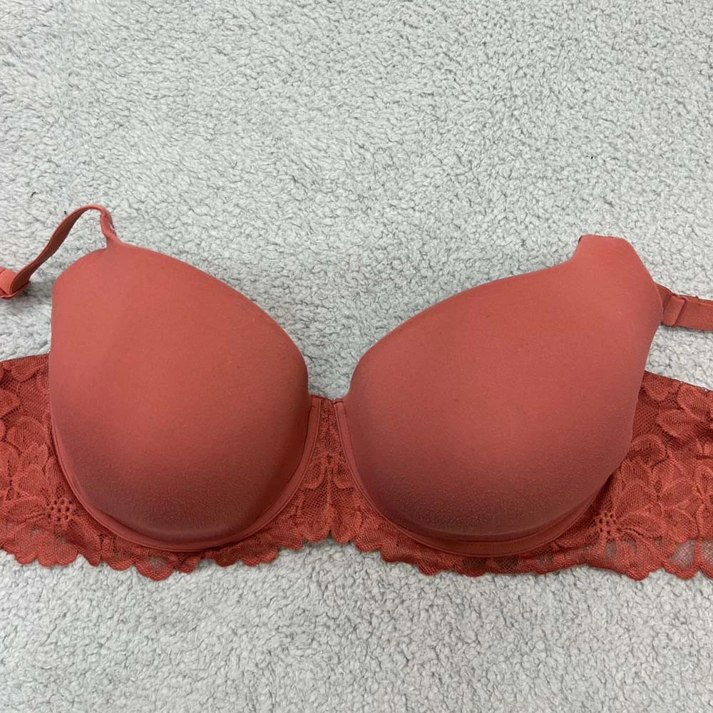 ZeroBound Women's Push Up T-Shirt Bra - Seamless Underwire Everyday Bra With Adjustable Straps