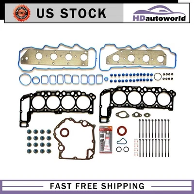 Full Gasket Set Head Bolts for 2008 2009 2010 Dodge Dakota 4.7L - Image 1 of 4