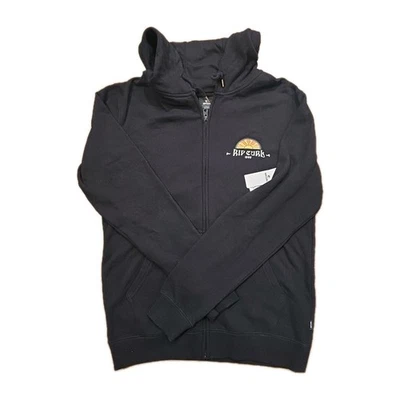 Capuz Rip Curl Wettie Passage Icon com zíper - Preto - Novo - Imagem 1 de 4