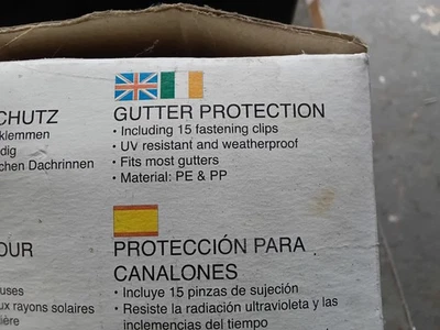 Gutter Protection Mesh Net with Fixing Clips 17.5cm x 6m, X 2 Packs - Image 1 of 4