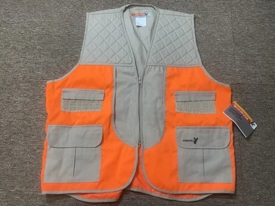 Vintage Winchester Beige and Orange Deluxe Front Loader Hunting Vest Size XXL - Image 1 of 4