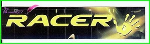 Ancien Autocollant Stickers RACER avec une Main Jaune - Bild 1 von 1