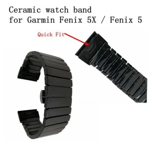 Schnellverschluss Keramik Uhrenarmband Armband für Garmin Fenix 5 / Fenix 5X Armband - Bild 1 von 10