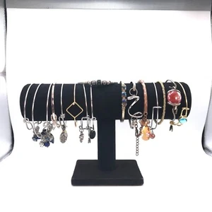 16 Armband Lot Draht Erweiterbar Armreif Perlen Hänger Charms Silber Goldfarben - Bild 1 von 12