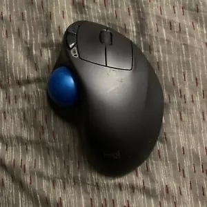 Logitech M570 TrackMan Marble Trackball Wireless USB Mouse w/ Receiver *WORKS* - Picture 1 of 3