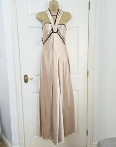 Stunning Womens Gold Evening Dress US 4 UK 8-10 Prom Cocktail Jessica McClintock - Picture 1 of 10