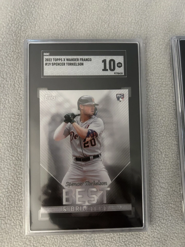 Spencer Torkelson 2022 Topps X Wander Franco Best & Brightest RC #19 SGC 10 RARE - Image 1 of 1