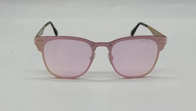 Gafas de sol Ray Ban Blaze Clubmaster doradas Arista espejo rosa 3576 043/e4 47 mm Foto 1 de 4