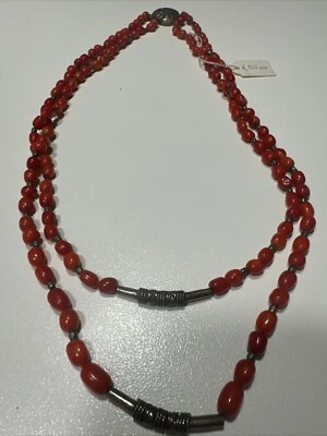 Collana Argento E Corallo - Immagine 1 di 4