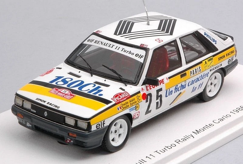 Renault 11 Turbo Rally Monte Carlo 1986 Oreille-Oreille 1:43 Spark S5570 - Immagine 1 di 1