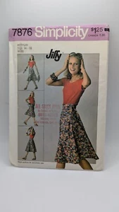 VTG Simplicity 7876 Jiffy Misses' Front Wrap Skirt Size Medium (14-16) - Picture 1 of 2