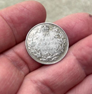 Kanada: 25 Cent Silber 1929 ss-vz (kostenloser Versand) - Bild 1 von 3