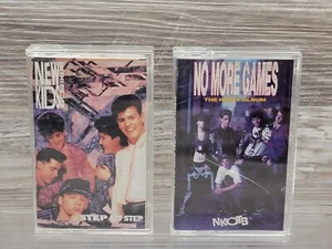 New Kids on the Block  Cassette Tape Step by Step No More Games Remix - Imagen 1 de 3