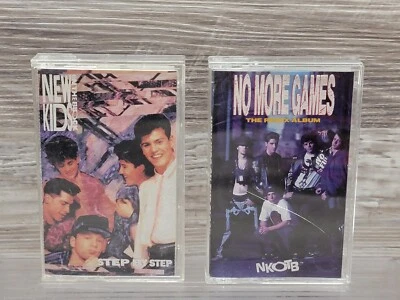 New Kids on the Block  Cassette Tape Step by Step No More Games Remix - Image 1 of 3