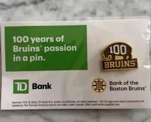 Boston Bruins Centennial 100 Years TD Bank Limited Edition Pin NEW *MAKE OFFER* - Picture 1 of 1