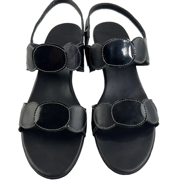 Munro Women's Solar US 10 EU 41 Black Patent Leather Slingback Sandals Shoes - Image 1 of 4