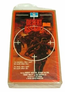 DESERT ASSAULT VHS video tape SEALED ripped seal movie Interglobal War World 2 - Foto 1 di 12