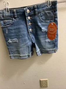 1- Wonder Nation Shorts Size 10 Waist 26” Inseam 3.5” New With Tags Mid Rise - Picture 1 of 3