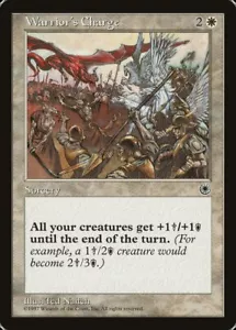 Warrior's Charge (038) Intro Portal POR MTG Magic - Picture 1 of 1