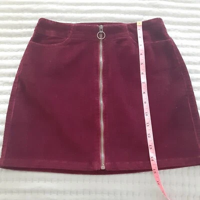 Retro Mini MUD Talla 3 Falda Pana con Cremallera Frontal Foto 1 de 4