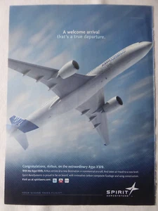 3/2013 PUB SPIRIT AEROSYSTEMS AIRBUS A350 XWB AIRLINER ORIGINAL AD - Picture 1 of 1