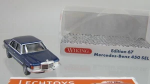 Wiking 1:87,Mercedes 450 SEL 6.9, w116 dunkelblau , Edition 67, Sondermodell - Picture 1 of 2