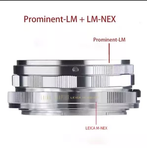 Adattatore Focus Helicoid per obiettivo Voigtlander Prominent 50 mm con supporto Sony E NEX - Foto 1 di 5