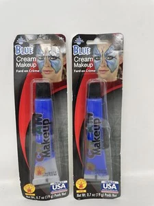 2 Pack - Costume Accessory - Blue Cream Makeup - Washable - Game Day/Halloween - Picture 1 of 2
