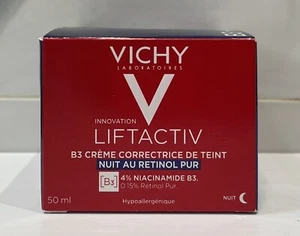 Vichy LiftActiv B3 Tone Correcting Cream Night w/ Pure Retinol 1.69oz - Exp 2/27 - Picture 1 of 2