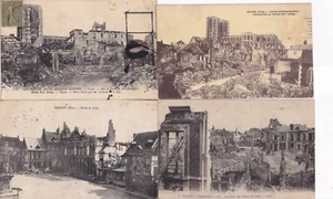Konvolut 4 alte Ansichtskarten Ansichtskarten KRIEG 14-18 WAR WW1 NOYON OISE 4 - Bild 1 von 1