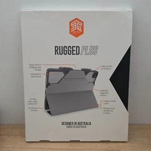 STM Rugged Plus Case for iPad Pro 12.9" Inch NEW Black Magnetic Close Military - Photo 1/11