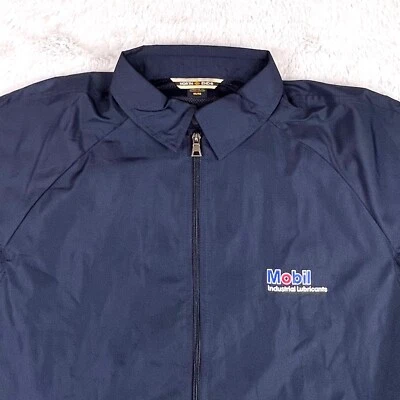 Mobil Oil Windbreaker Harrington Men’s MEDIUM Industrial Lubricants North End - Image 1 of 4