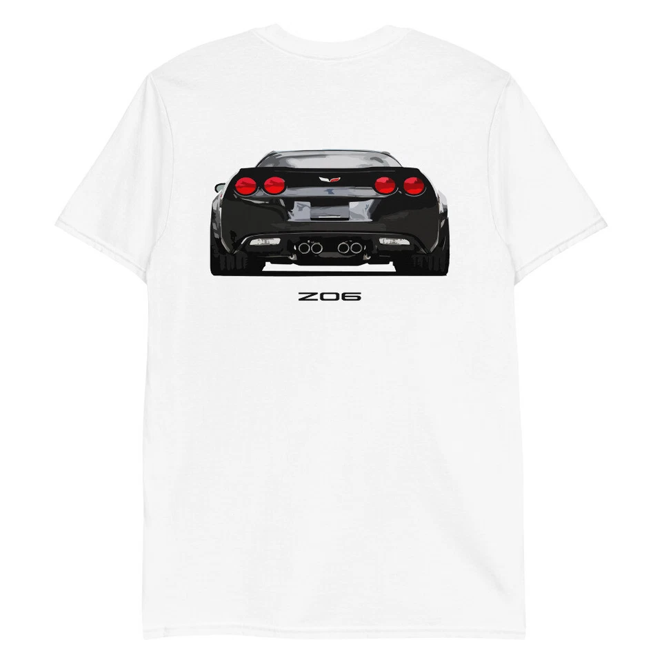 Camiseta negra vette c6 z06 trasera manga corta unisex Foto 1 de 1