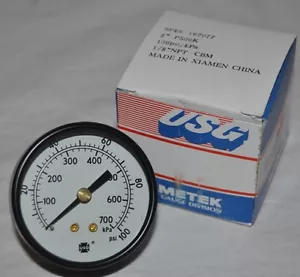 USG Ametek 100psi 700 kPA 1/8" NPT 2" Pressure Gauge CBM P500K Spec 167077 - Picture 1 of 7