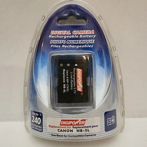 Digital Camera Rechargeable Battery 3.7 V, 850mAh Canon NB-5L DigiPower - Picture 1 of 6