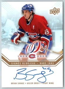 2008-09 Montreal Canadiens Centennial Brian Savage Habs Tintas Habs-Sa 95221 - Imagen 1 de 2