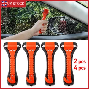 4X Emergency Car Safety Escape Hammer SeatBelt Cutter Tool Window Glass Breaker - Picture 1 of 9
