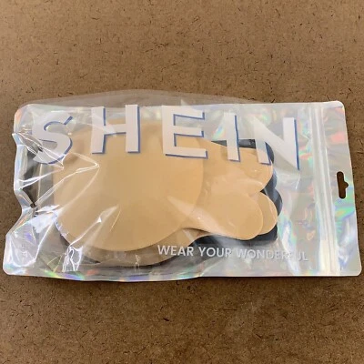SHEIN Women's XXL Black Nude 2 Pairs Invisible Lift Up Adhesive Nipple Covers  - Image 1 of 3