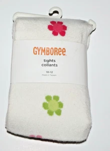 NEW! Gymboree Girls 2011 Floral Pink, Green, Blue Flowers Tights 10-12! - Picture 1 of 4