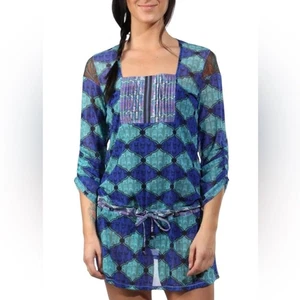 Maaji Swim Coverup Tunic Dress Sz M - Picture 1 of 10