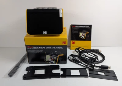 Kodak Slide N Scan scanner digitale pellicole con scatola, manuale, cavi e diapositive - bello - Immagine 1 di 4