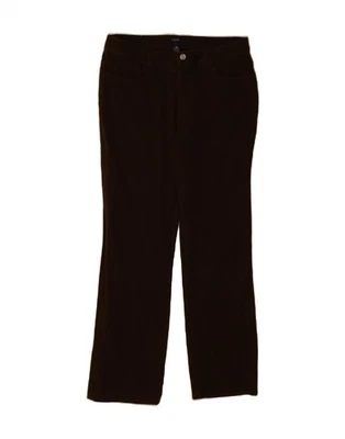 Pantalones informales rectos CHAPS para mujer EE. UU. 12 grandes W34 L30 algodón marrón BD08 Foto 1 de 3