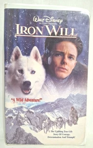 Vintage 1994 Original Walt Disney’s Iron Will VHS Movie Wilderness Adventure Fun - Picture 1 of 9