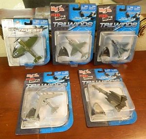Vintage Lot 5 Maisto TAILWINDS Die Cast Airplane & Fighter Jet Replicas - New! - Picture 1 of 6