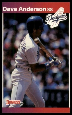 1989 Donruss #434 Dave Anderson Los Angeles Dodgers Baseball - Image 1 of 2