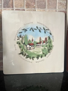 World Market Plate 12" Ceramic Stoneware Earthenware Country Farmhouse Home Deco - Picture 1 of 10